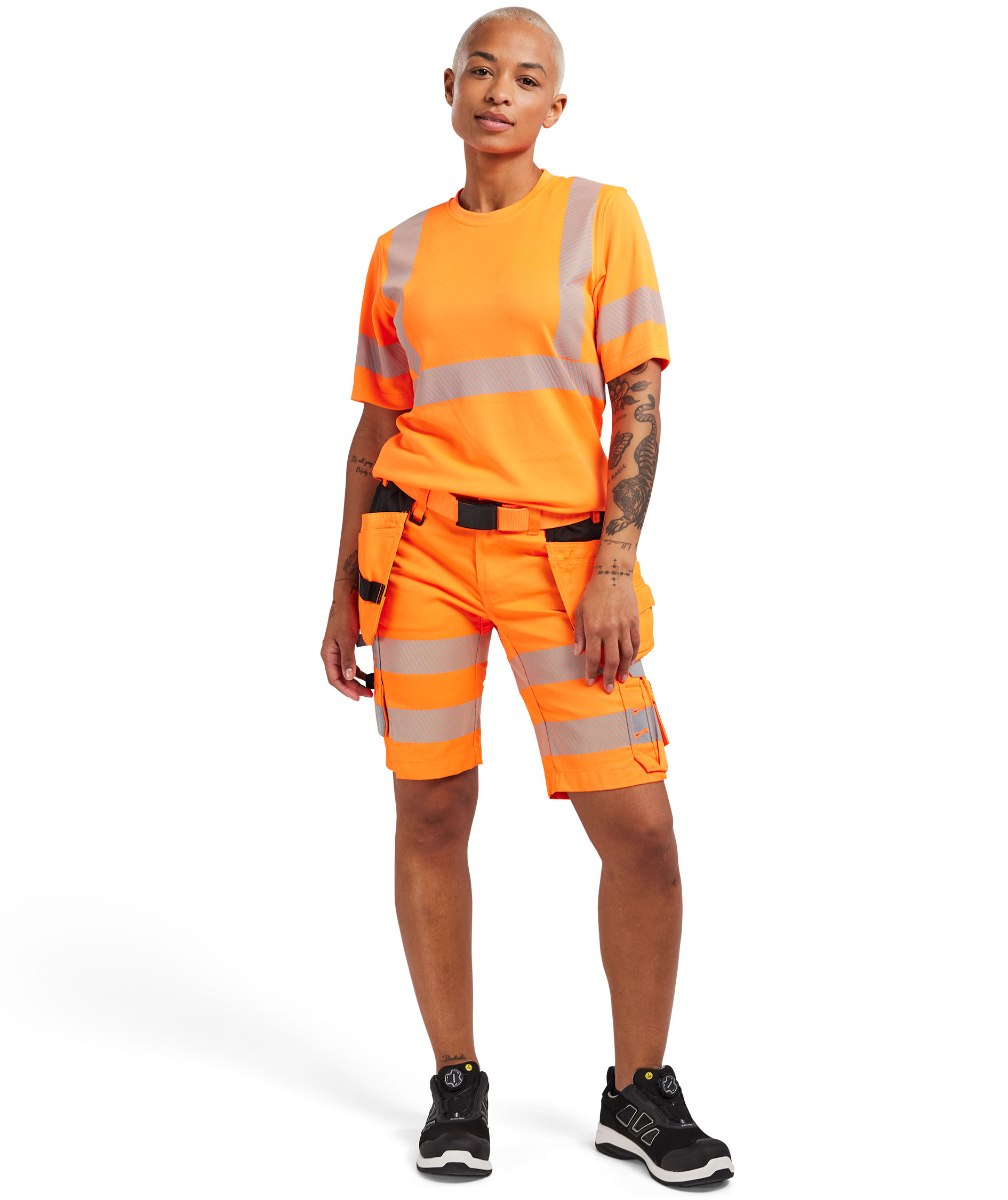 Bl&aring;kl&auml;der women's T-shirt, Hi-vis Orange