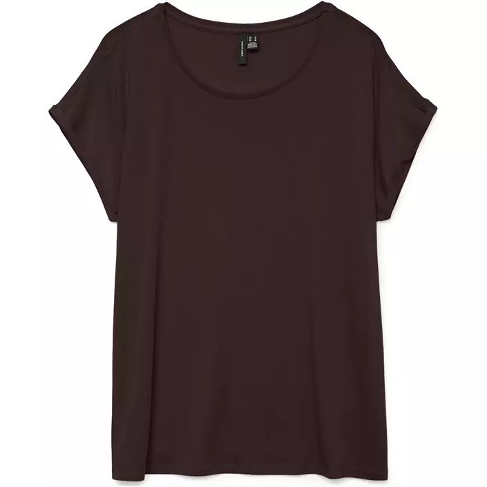 Vero Moda VMAVA PLAIN dame T-shirt, Chocolate Torte, large image number 0