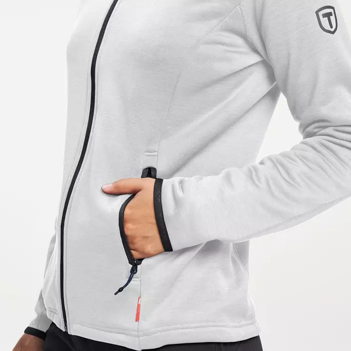 Tenson TXlite dame cardigan, Light Grey, large image number 5