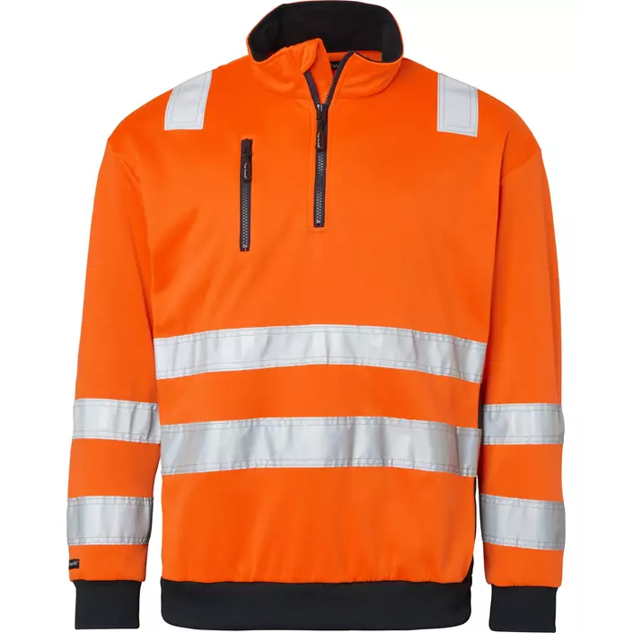 Top Swede sweatshirt 136, Hi-Vis Orange/Navy, large image number 0