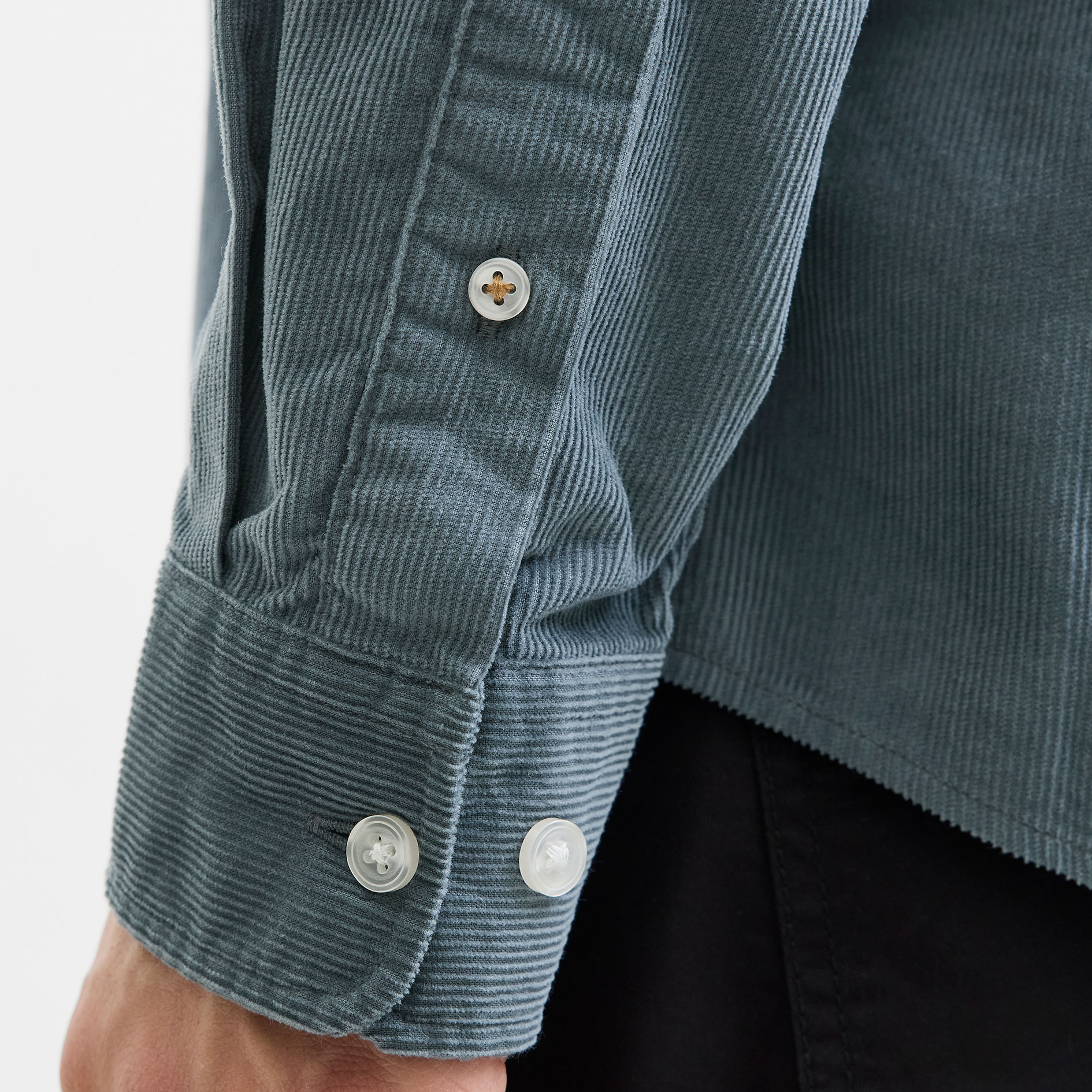 Jack & Jones JJECLASSIC Corduroy skjorte, Stormy Weather, large image number 4