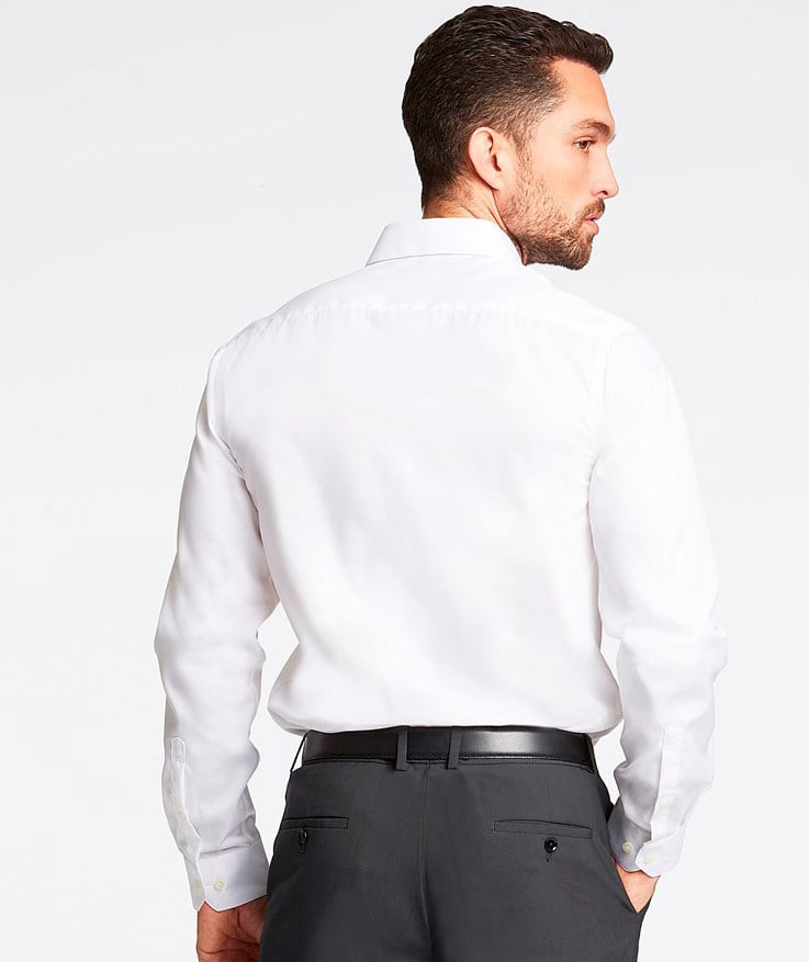 Lindbergh Fine Twill Modern fit shirt, White, large image number 3