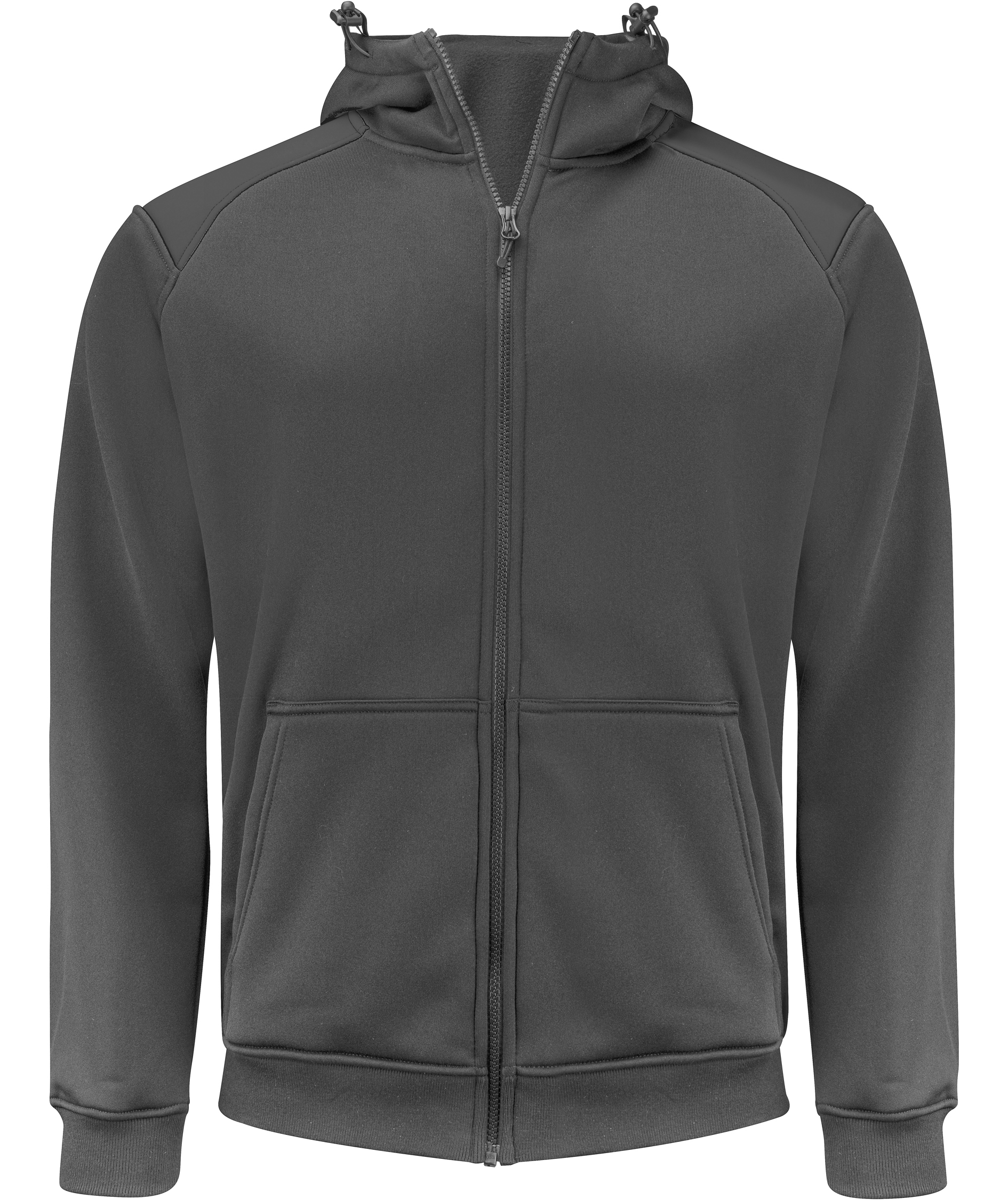 ProJob hoodie med dragkedja 2133, Grey
