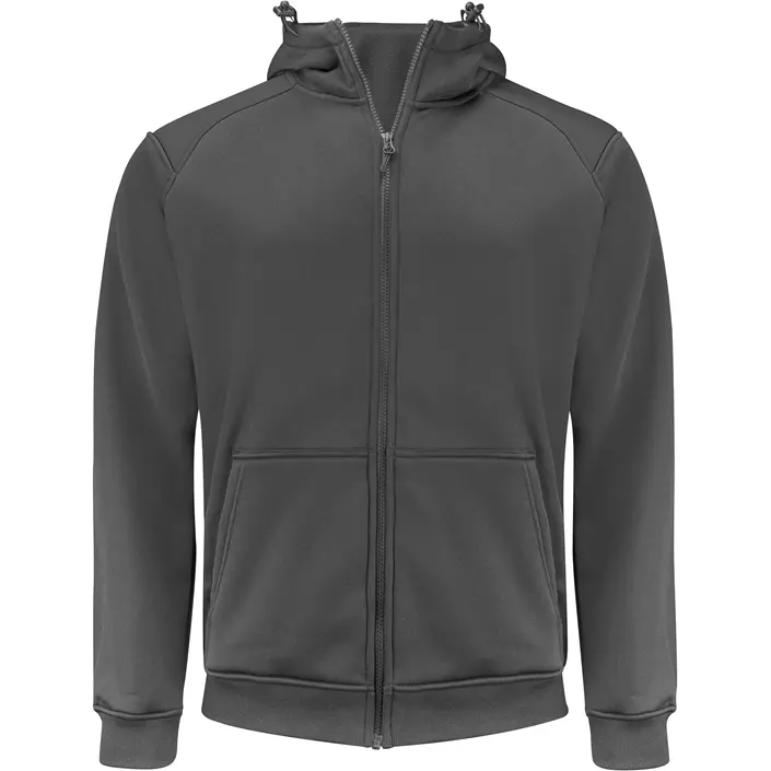 ProJob hoodie med dragkedja 2133, Grey, large image number 0