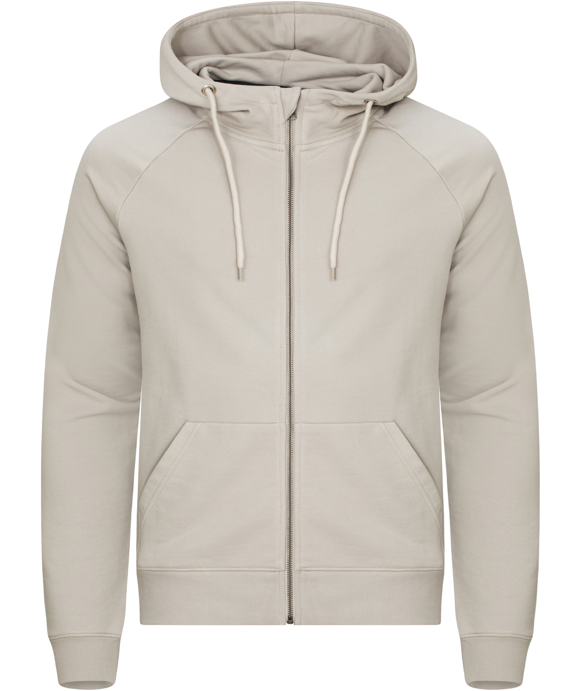 Clique Miami PRO Hoodie mit Rei&szlig;verschluss, Stone