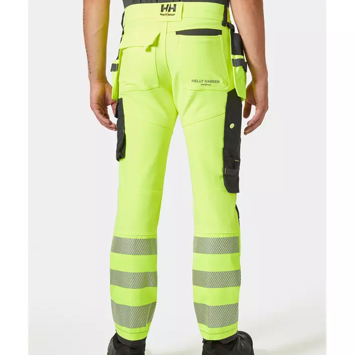 Helly Hansen ICU craftsman trousers full stretch, Hi-vis yellow/charcoal, large image number 3