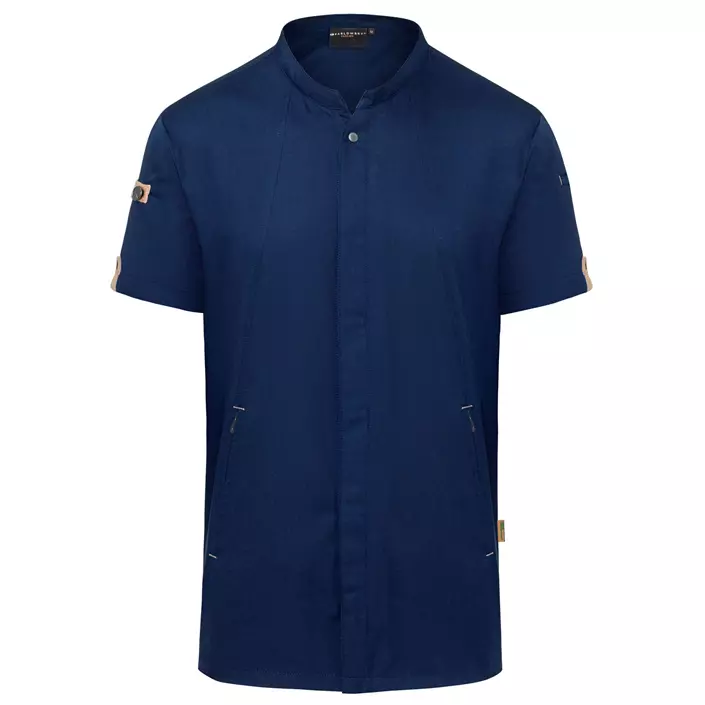 Karlowsky Green-generation short-sleeved chefs jacket, Steel Blue, large image number 0