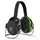 Hellberg Secure 1 ear defenders with neckband, Black/Green, Black/Green, swatch
