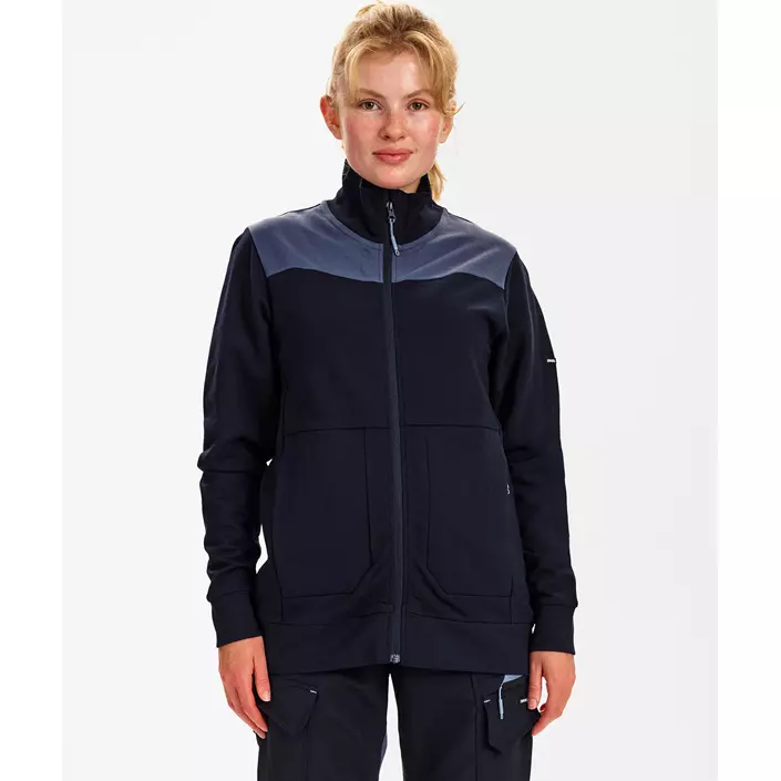 Engel Entire sweat cardigan dam, Deep Blue/Dark Sea, large image number 1