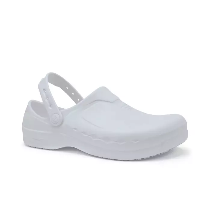 Shoes For Crews Zinc clogs with heel strap OB, White, large image number 1
