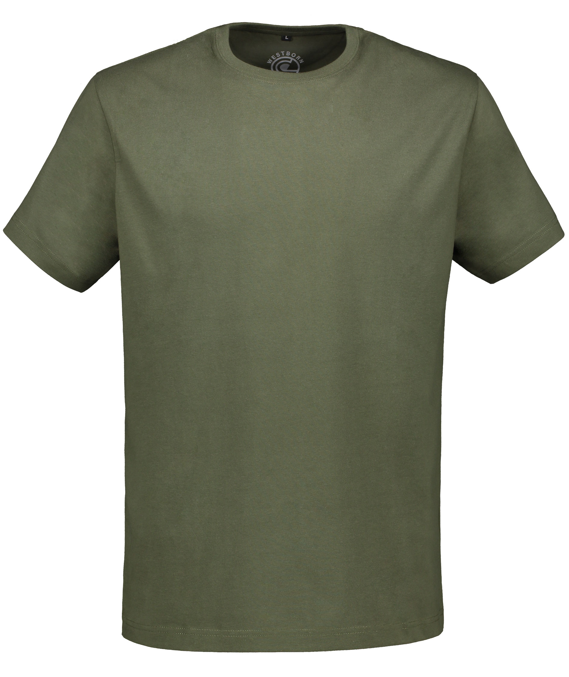 Westborn Basic T-shirt, Dark Olive, Dark Olive, swatch