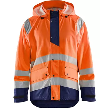 Blåkläder regnjakke Level 1, Hi-vis Oransje/Marineblå