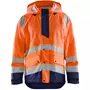 Blåkläder regnjacka Level 1, Varsel Orange/Marinblå