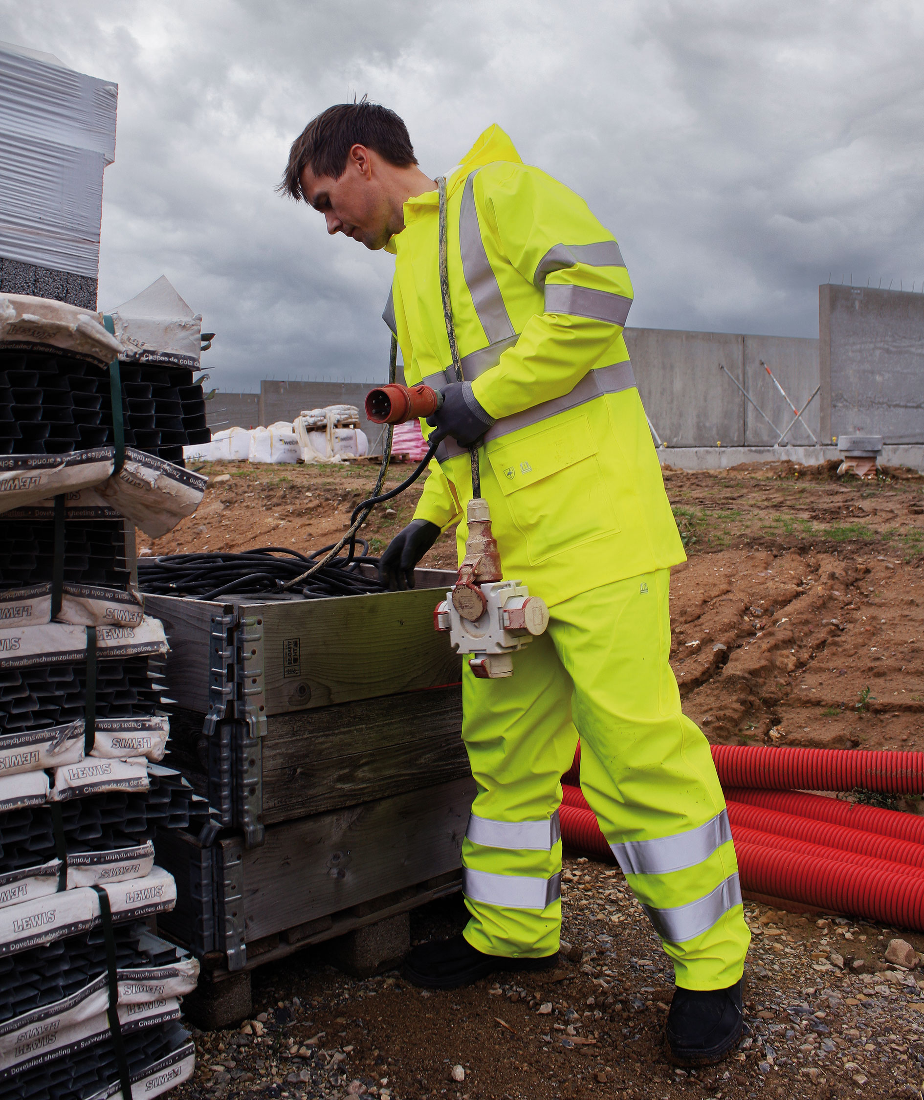 Lyngs&oslash;e PU/PVC regnjakke