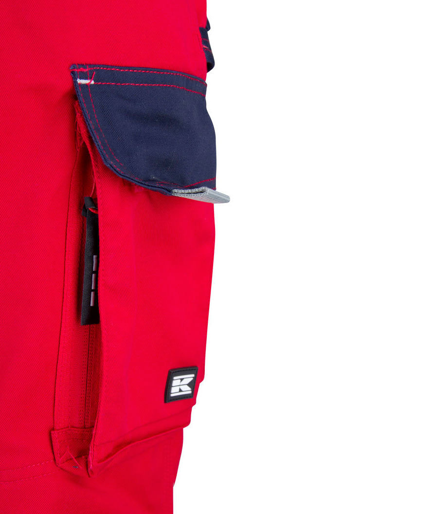 Kramp Original work trousers with belt, Red/Marine Blue, large image number 5