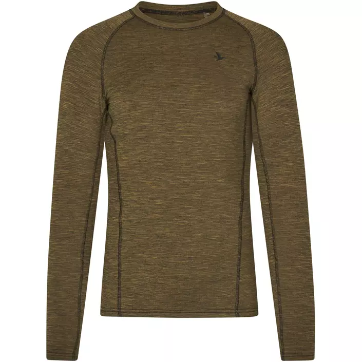 Seeland Peak Aia dame baselayer trøje, Military Olive Melange, large image number 0