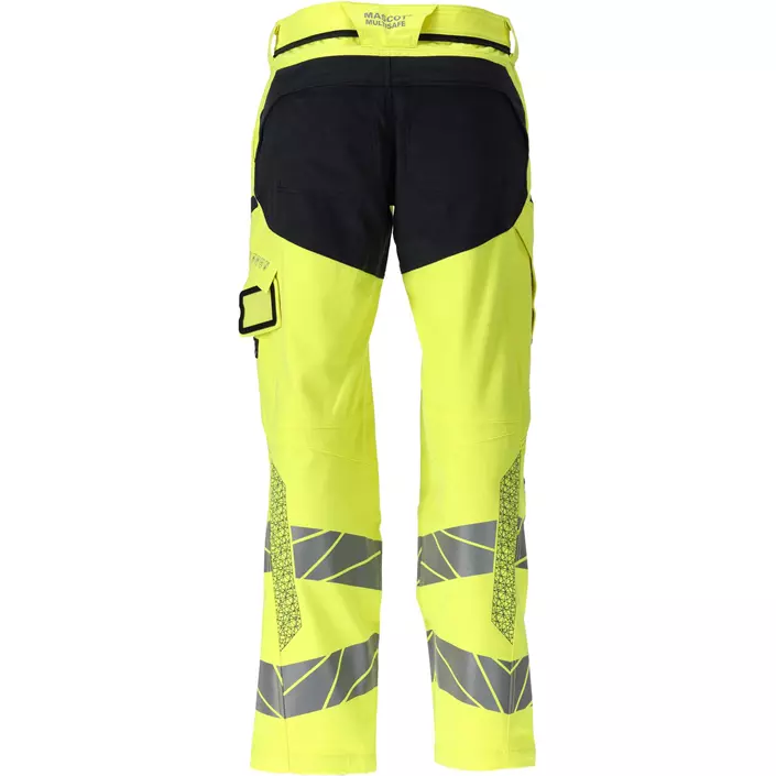 Mascot Accelerate Multisafe arbejdsbukser full stretch, Hi-Vis Gul/Mørk Marine, large image number 1