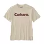 Carhartt Logo Graphic T-Shirt, Oat Milk Carhartt Logo Graphic T-Shirt, Oat Milk