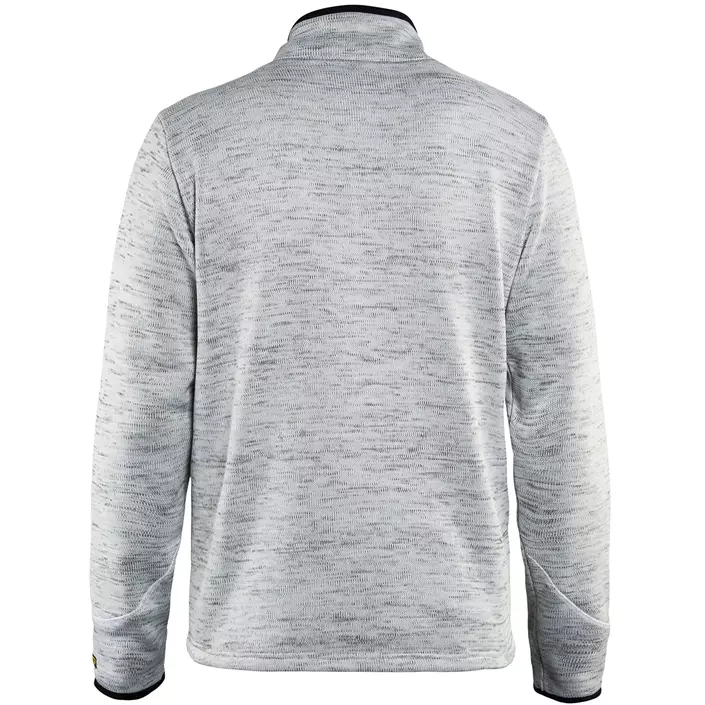 Blåkläder sweatshirt half zip, Grå Melange/Rød, large image number 2