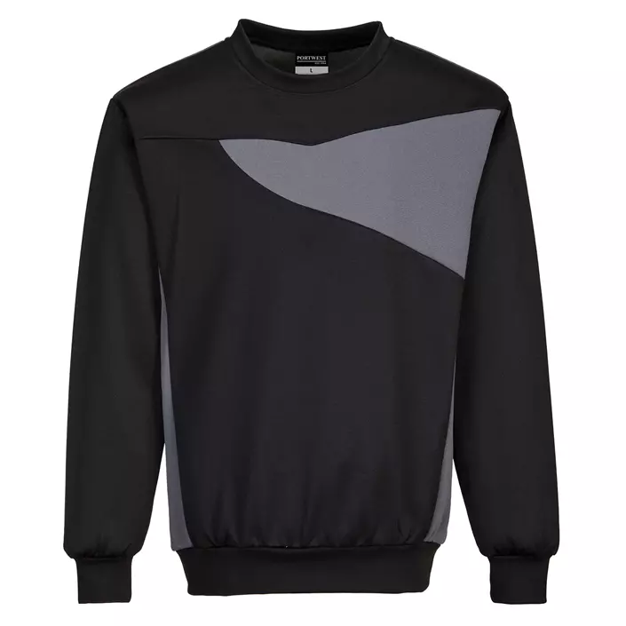 Portwest PW2 sweatshirt, Black/Grey, large image number 0