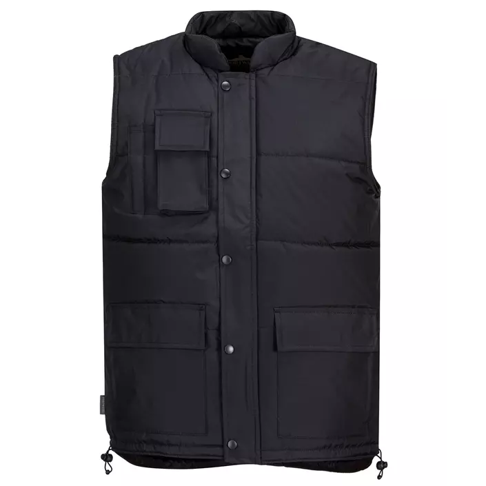 Portwest vatteret vest, Sort, large image number 0