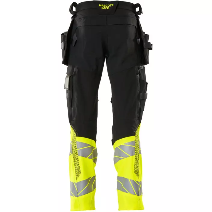 Mascot Accelerate Safe craftsman trousers Full stretch, Black/Hi-Vis Yellow, large image number 1