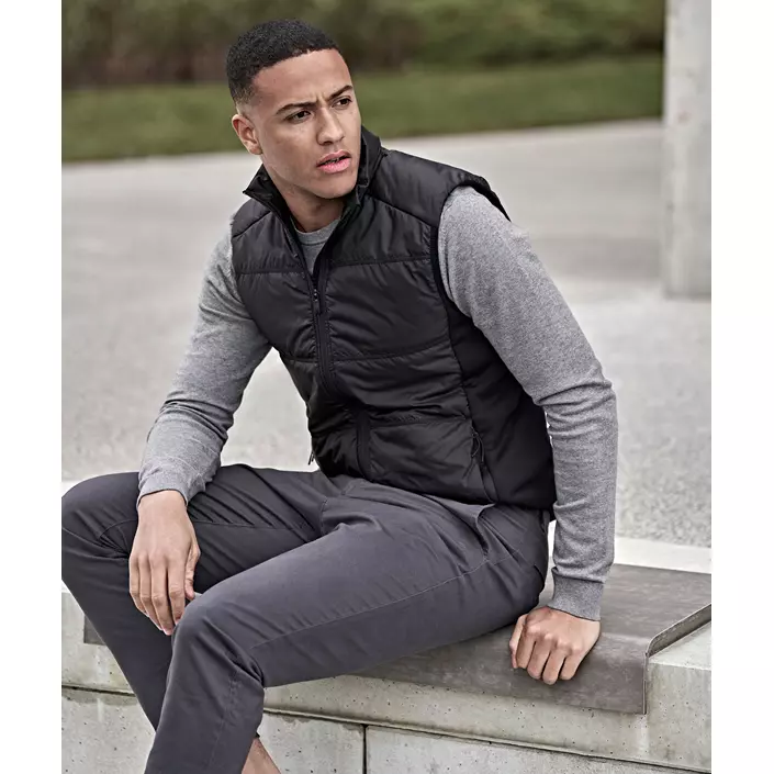 Tee Jays hybrid stretch vattert vest, Svart, large image number 7