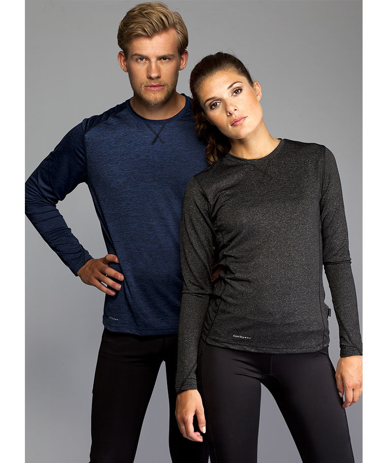 Pitch Stone long-sleeved T-shirt, Navy melange, large image number 1