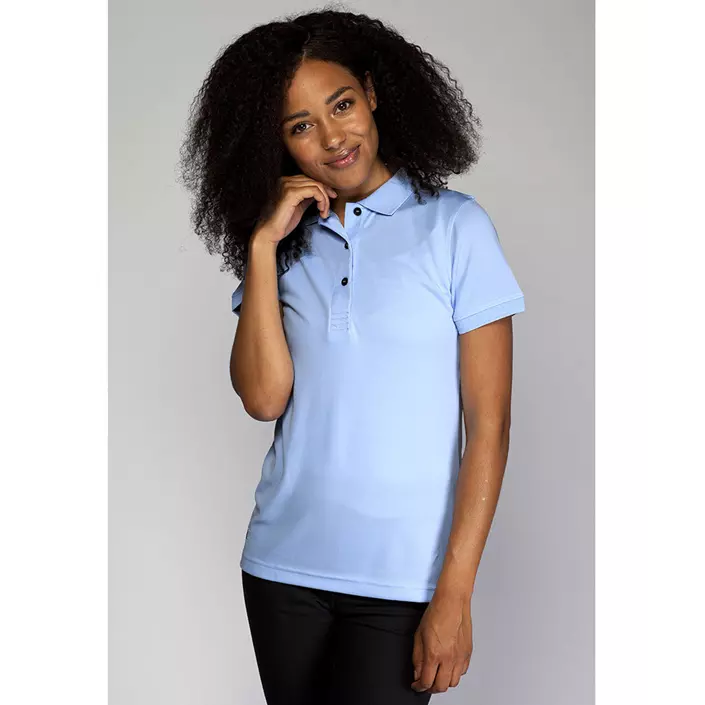 Pitch Stone dame polo T-shirt, Light blue, large image number 1