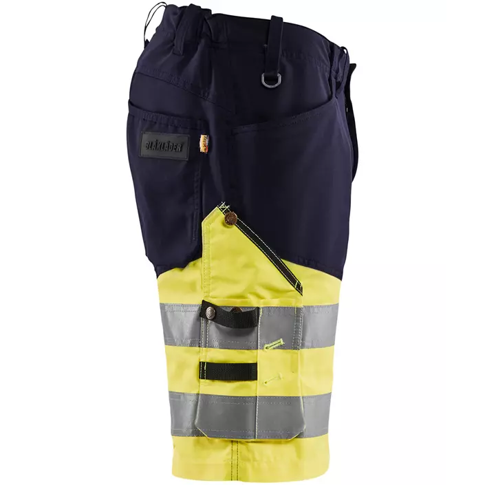 Blåkläder work shorts, Marine/Hi-Vis yellow, large image number 2