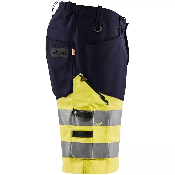 Blåkläder work shorts, Marine/Hi-Vis yellow, large image number 2