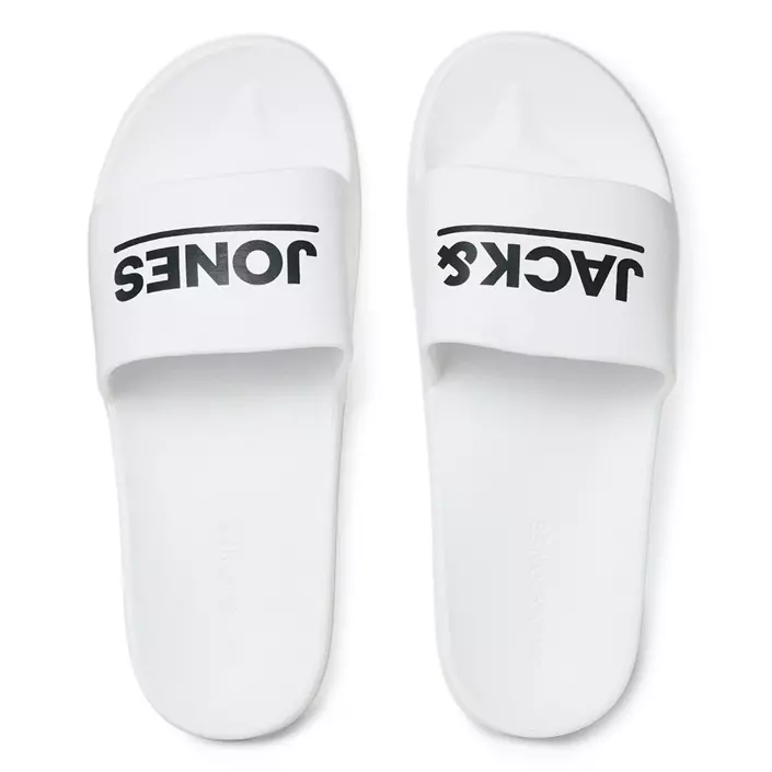 Jack & Jones JFWOLLIE Badesandalen, White, large image number 2