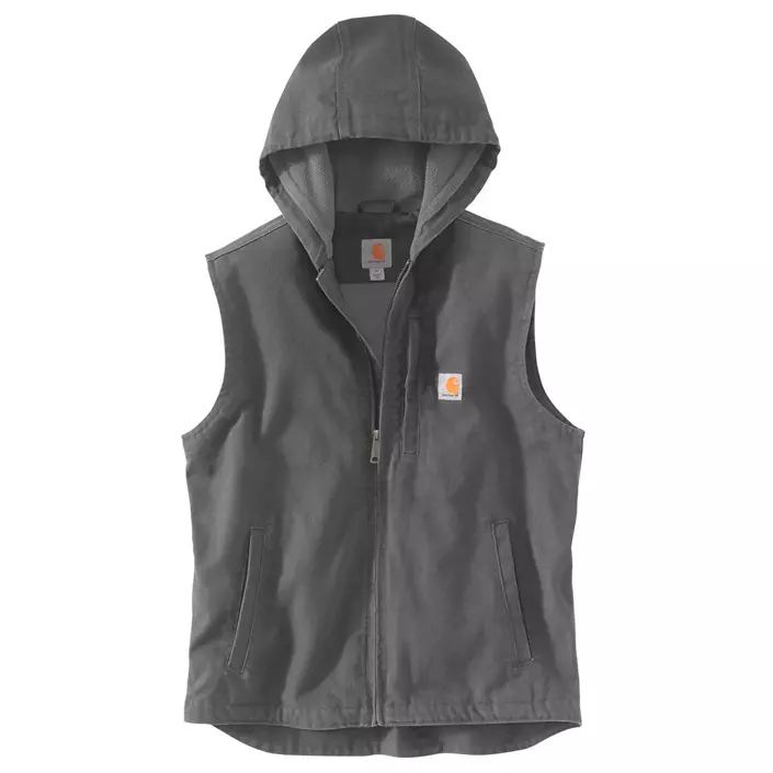 Carhartt Washed Duck Knoxville Weste, Gravel, large image number 0