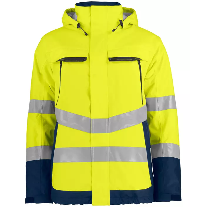 ProJob shell jacket 6441, Hi-Vis Yellow/Navy, large image number 0