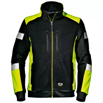 SIR Safety Comfort fleece jacket, Black/Hi-Vis Yellow