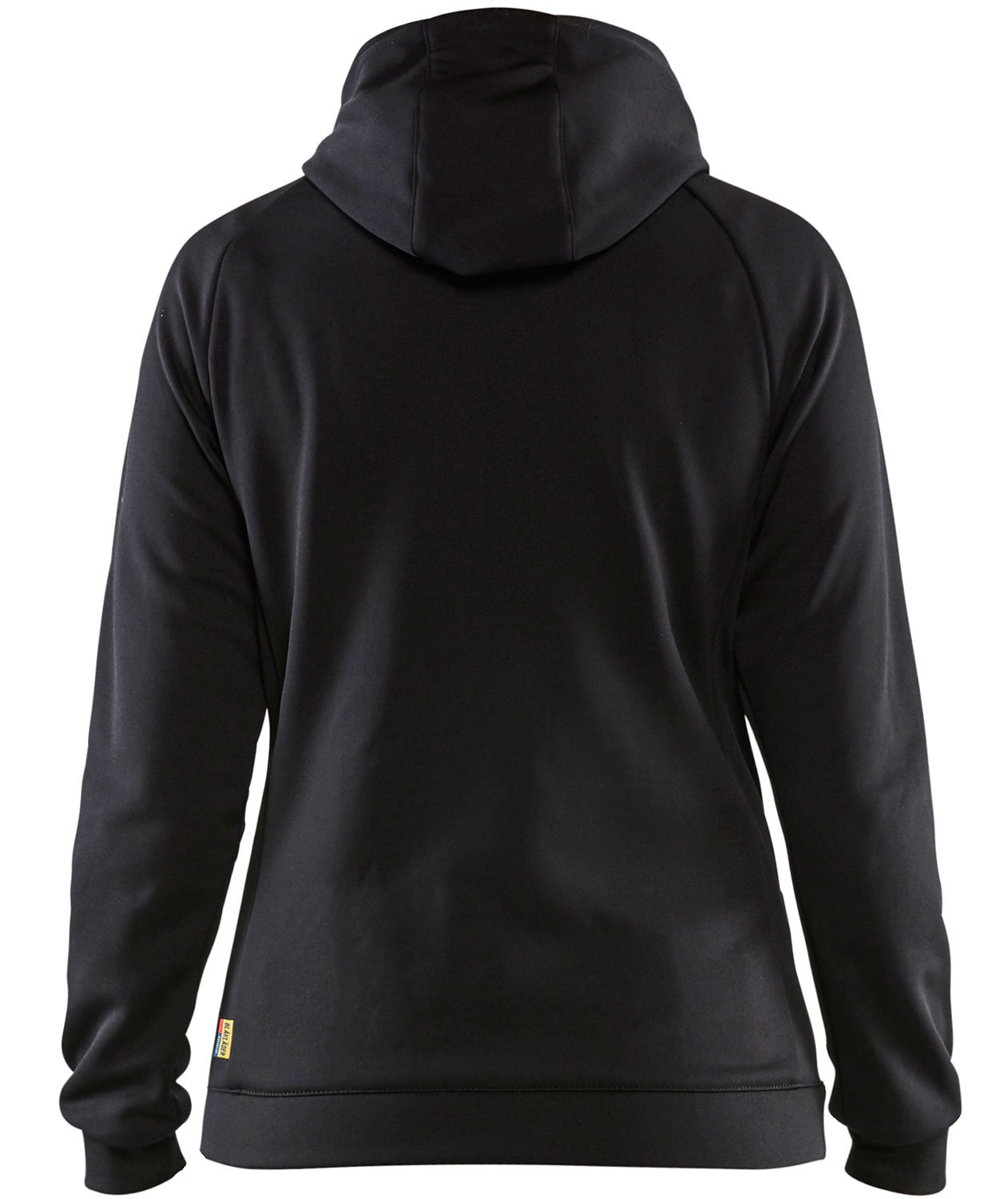 Bl&aring;kl&auml;der women's hybrid hoodie, Black/Hi-Vis Yellow, large image number 1