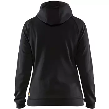 Blåkläder hybrid hoodie dam, Svart/Varselgul