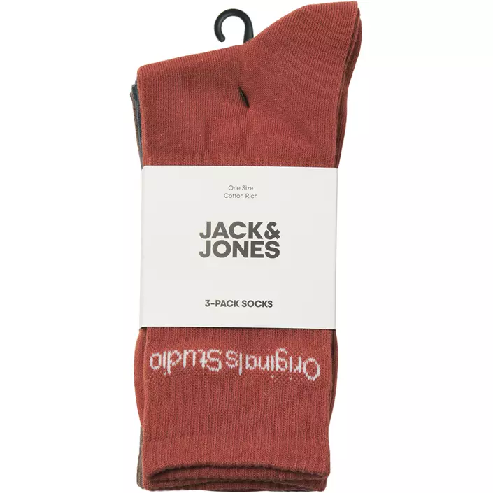 Jack & Jones JACVESTERBRO 3-pack tennisstrumpor, Arabian Spice, Arabian Spice, large image number 4