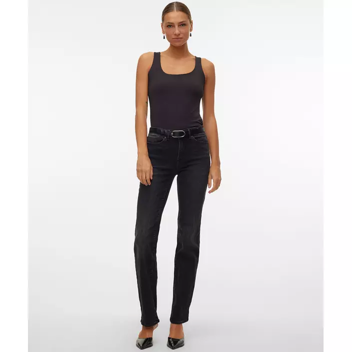 Vero Moda VMMILLION SQUARE 2-way topp dam, Black, large image number 5