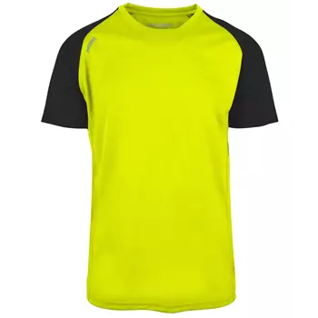 Blue Rebel Dragon Kontrast  T-shirt, Hi-Vis Yellow