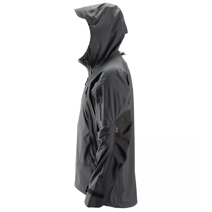 Snickers FlexiWork Stretch shell jacket 1300, Steel Grey/Black, large image number 2