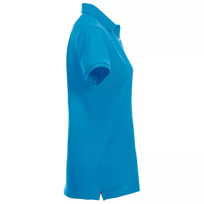 Clique Premium women's polo shirt, Turquoise, large image number 3