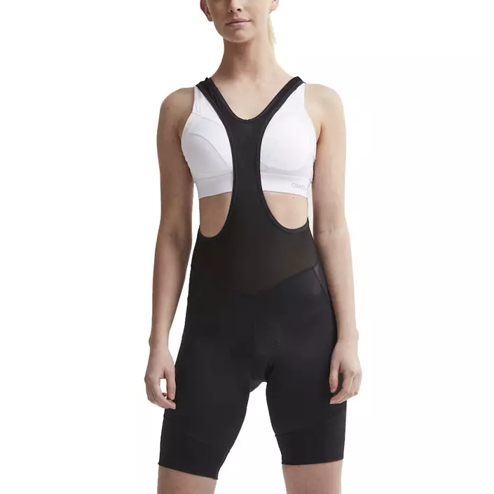 Craft Essence women's bib bike shorts, Black, large image number 2
