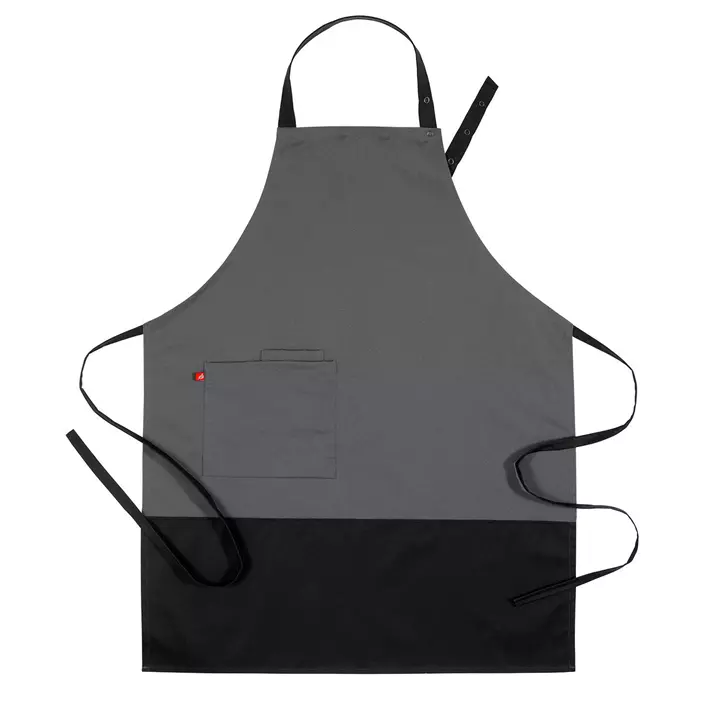 Segers 4069 bib apron, Grey, Grey, large image number 0