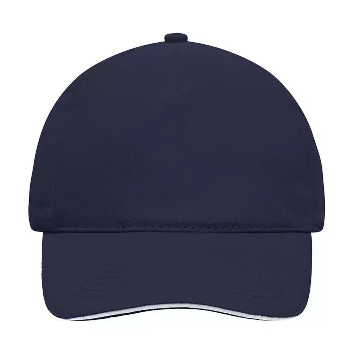 Myrtle Beach 5 Panel Sandwich cap, Navy/White, Navy/White, large image number 1