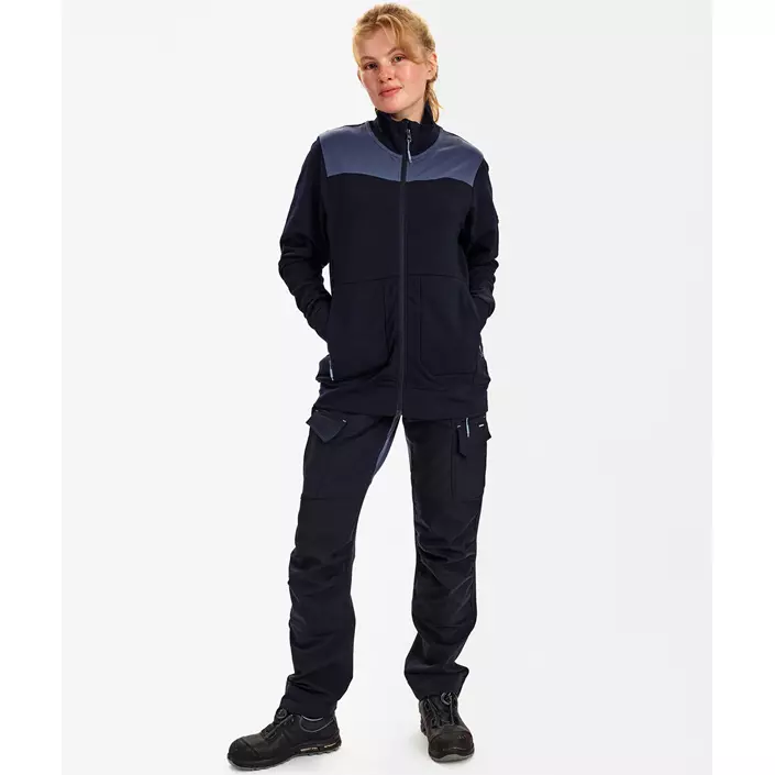 Engel Entire sweat cardigan dam, Deep Blue/Dark Sea, large image number 2