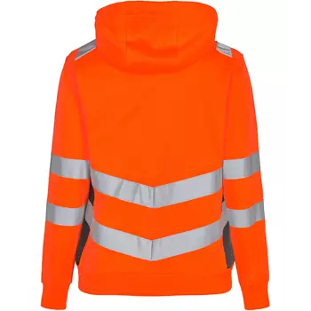 Engel Safety Damen Kapuzensweatshirt, Hi-vis orange/Grau