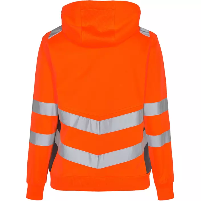 Engel Safety Damen Kapuzensweatshirt, Hi-vis orange/Grau, large image number 1