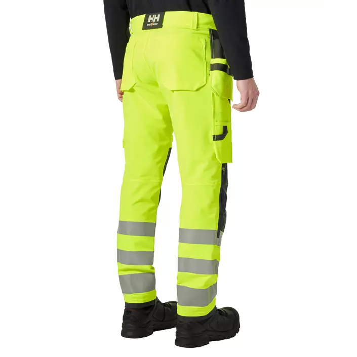 Helly Hansen Alna 4X craftsman trousers full stretch, Hi-vis yellow/Ebony, large image number 3