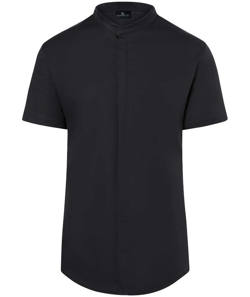 Karlowsky DIAMOND CUT&reg; Avantgarde kort&auml;rmad kockjacka, Black, Black, swatch